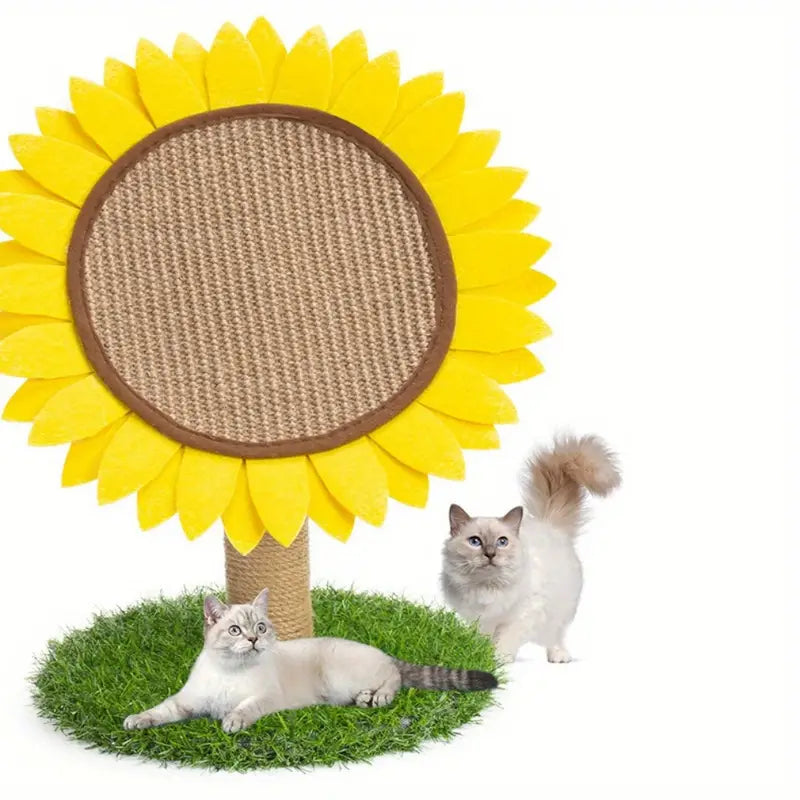 Sisal Sunflower Scratching Post for Cats