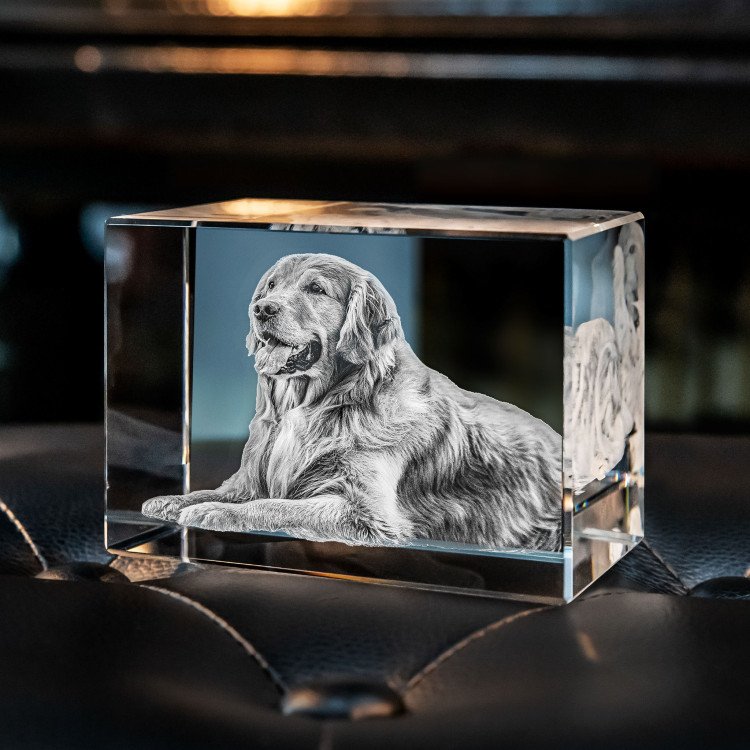 Personalised 2D/3D Crystal Photo Lamp with Laser Engraving