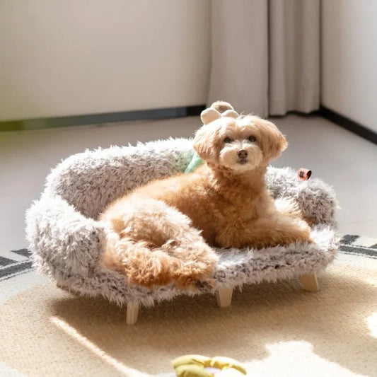 Plush Cozy Sofa for Dogs and Cats