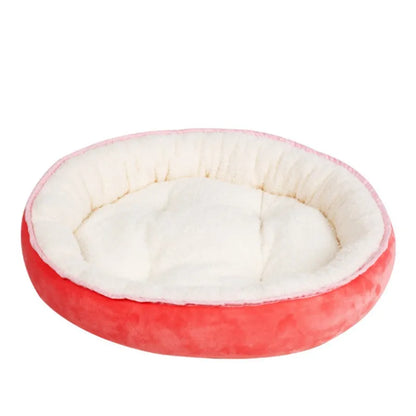 Comfortable Pet Bed for Dogs and Cats - Round and Soft Bed for Comfort and Relaxation