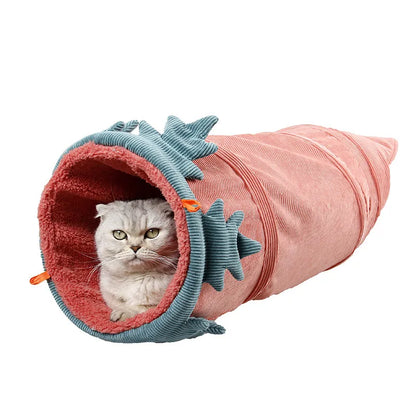 Flower-Shaped Cat Tunnel - Soft Play Tunnel for Cats