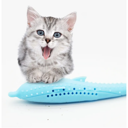 Silicone Chew Toys for Pets in the Shape of a Whale for Cats and Small Dogs