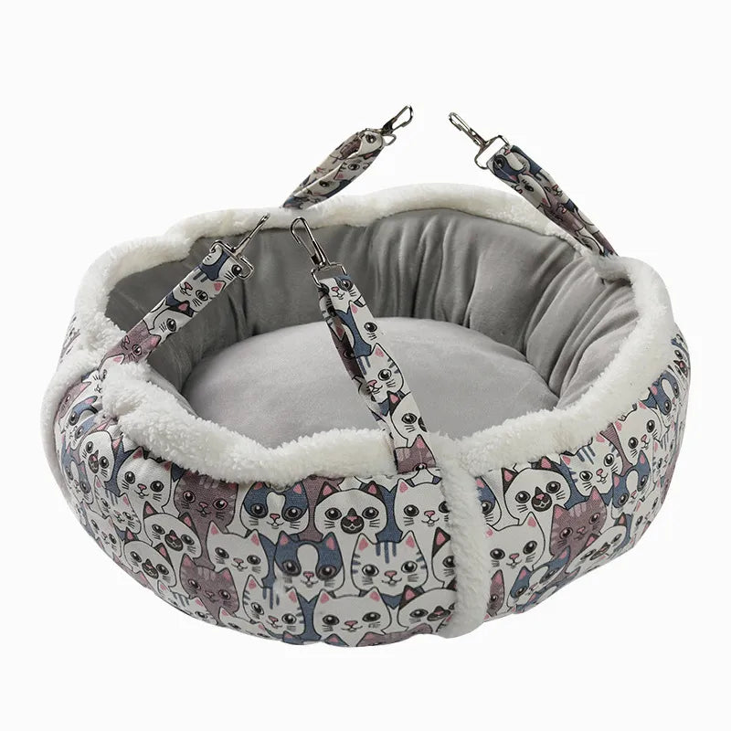 Cat Resting Bed with Cat Pattern – Soft and Comfortable Cat Bed