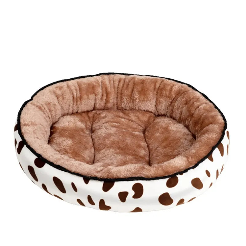Comfortable Pet Bed for Dogs and Cats - Round and Soft Bed for Comfort and Relaxation