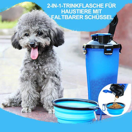 2-in-1 Portable Water and Food Bottle for Pets
