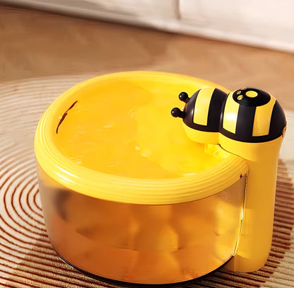 Automatic Water Fountain for Pets with Bee Design