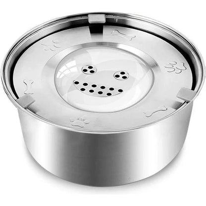 Stainless Steel Water Bowl For Dogs With Spill-Proof Function