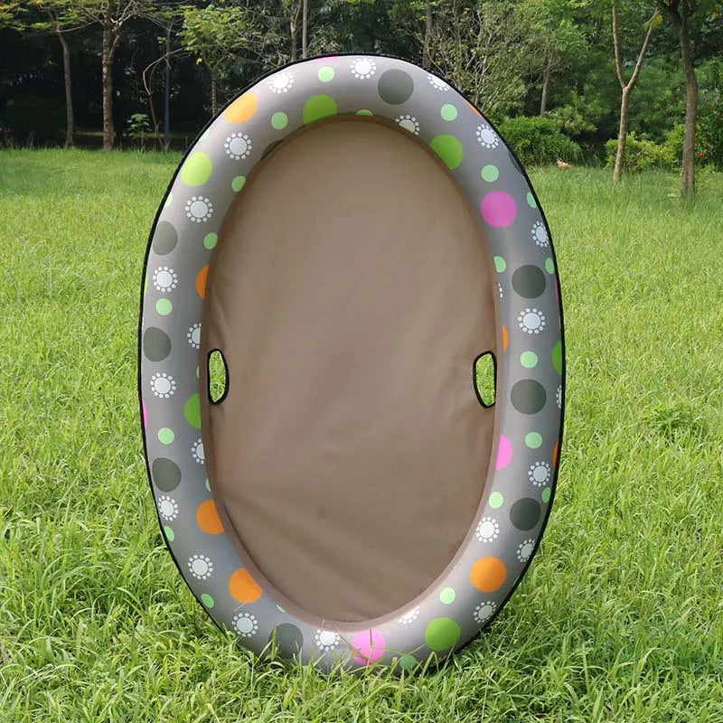 Dog Bathtub – Inflatable Pet Bath with Floral Pattern for Indoor and Outdoor Use