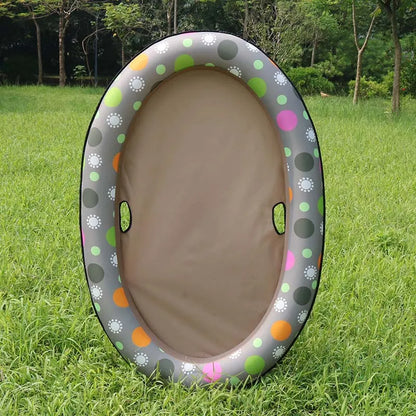 Dog Bathtub – Inflatable Pet Bath with Floral Pattern for Indoor and Outdoor Use