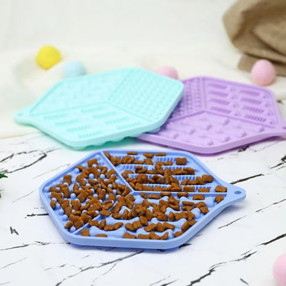 Silicone Food Mat for Dogs and Cats - Non-Slip Licking Mat for Meals and Snacks