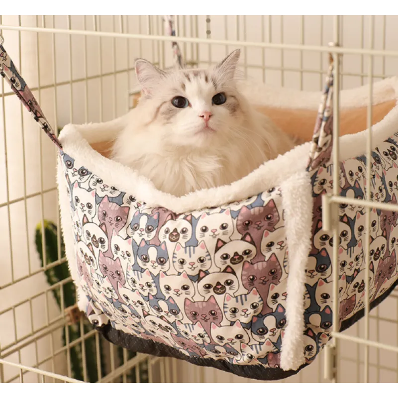 Cat Resting Bed with Cat Pattern – Soft and Comfortable Cat Bed