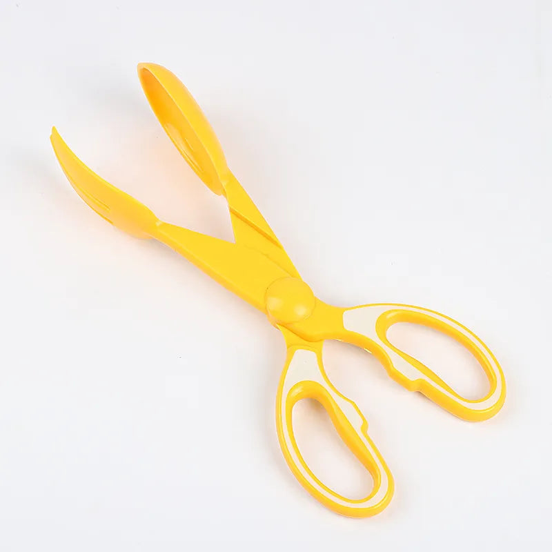 Multifunctional Kitchen Tongs in Scissor Shape for Easy Serving and Gripping