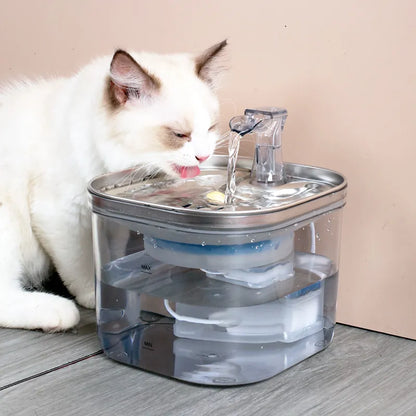 Automatic Water Fountain for Cats and Dogs – Quiet Water Dispenser with Filter