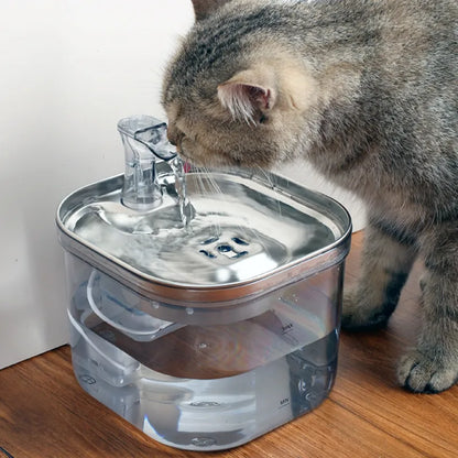 Automatic Water Fountain for Cats and Dogs – Quiet Water Dispenser with Filter