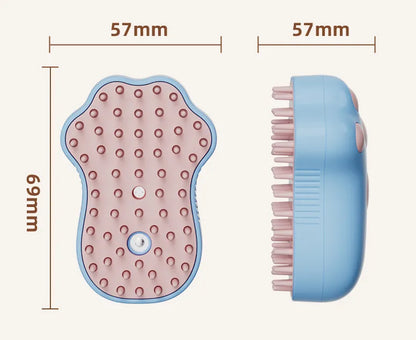 Electric Cat Brush with Massage Function for Gentle Grooming