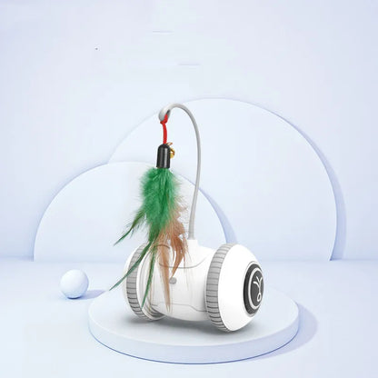Interactive Cat Toy with Feathers - Robot Toy for Cats