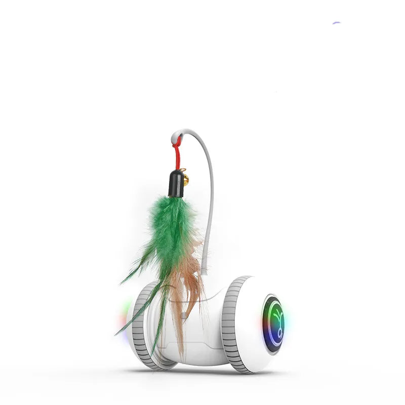 Interactive Cat Toy with Feathers - Robot Toy for Cats