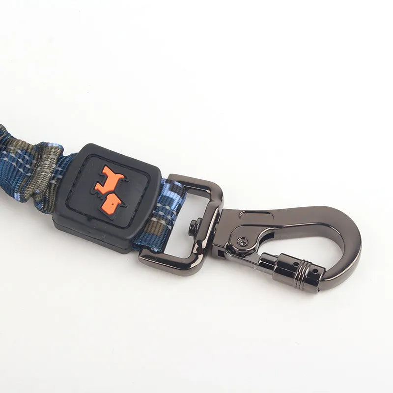 Elastic Dog Leash with Shock Absorber - Adjustable Nylon Leash for Dogs