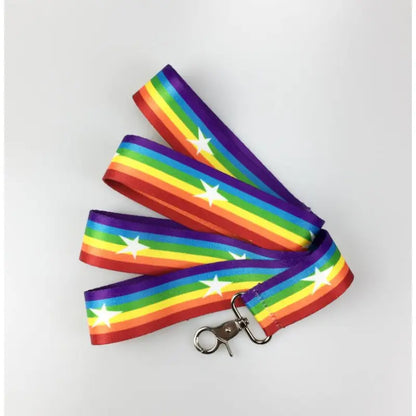 Rainbow Dog Harness with Stars - Soft and Adjustable for Comfort and Safety