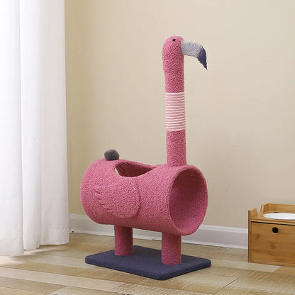 Dinosaur-Shaped Cat Tree with Scratching Post and Cave