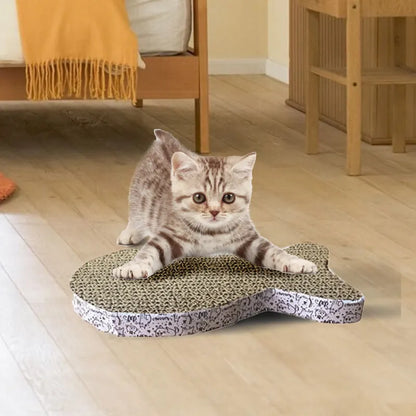 Fruit and Animal-Shaped Scratching Mat – Corrugated Cardboard Cat Scratcher