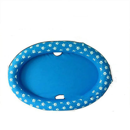 Dog Bathtub – Inflatable Pet Bath with Floral Pattern for Indoor and Outdoor Use