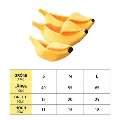 Banana-Shaped Pet Bed