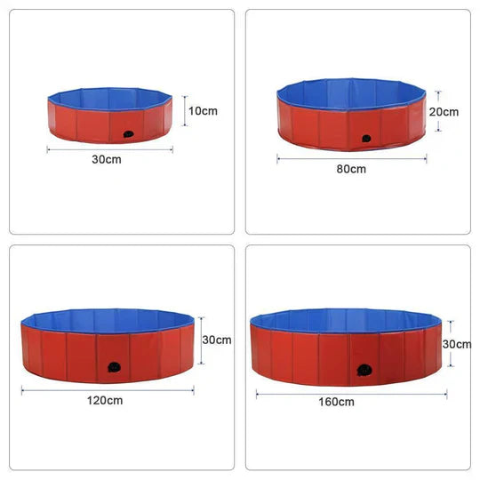 Foldable Dog Pool for Garden and Outdoors