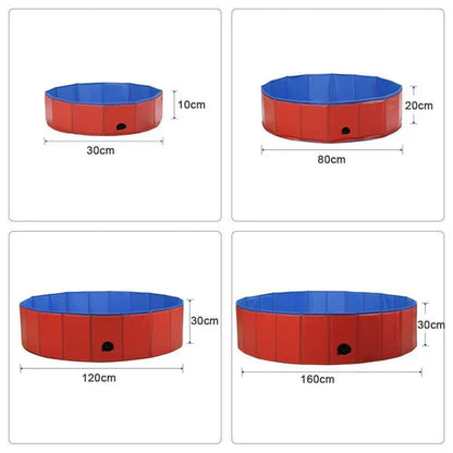 Foldable Dog Pool for Garden and Outdoors
