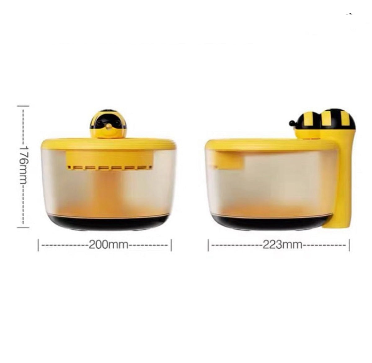 Automatic Water Fountain for Pets with Bee Design