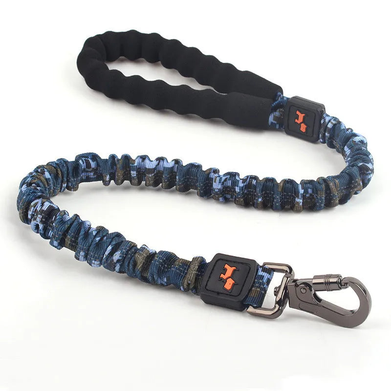 Elastic Dog Leash with Shock Absorber - Adjustable Nylon Leash for Dogs