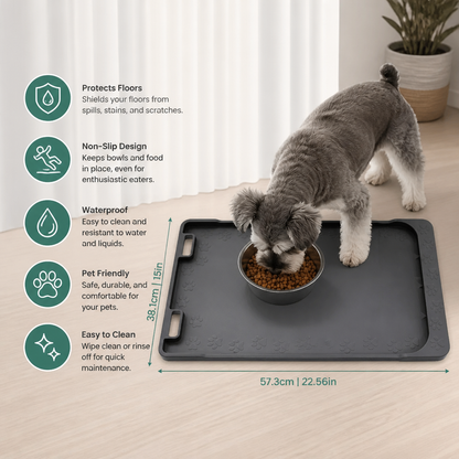 Non-Slip Mat for Food and Water Bowls