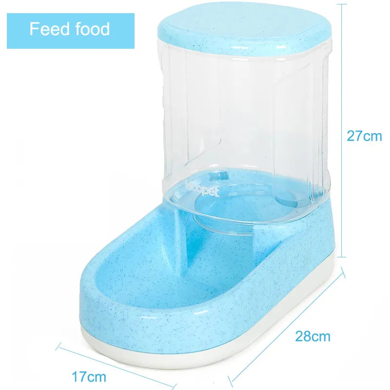 Automatic Food and Water Dispenser for Dogs and Cats with Large Reservoir