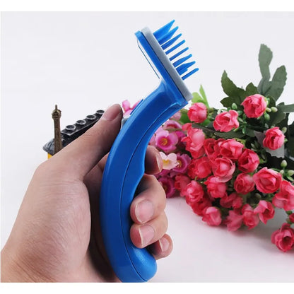 Plastic Fur Brush for Dogs and Cats Gently Detangles Fur