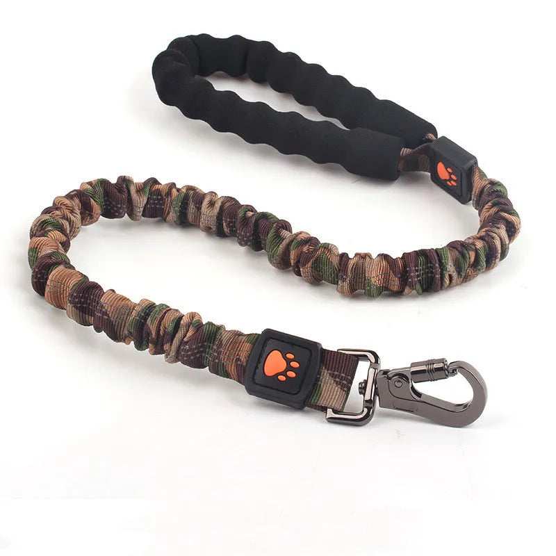 Elastic Dog Leash with Shock Absorber - Adjustable Nylon Leash for Dogs
