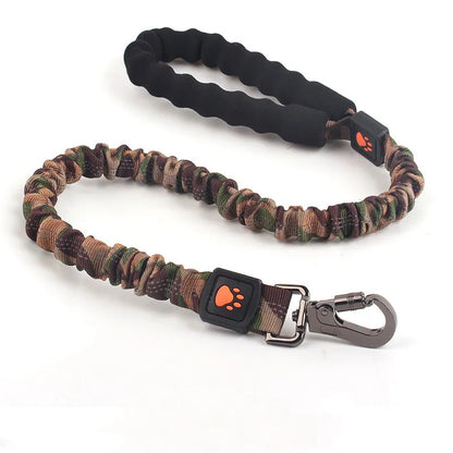 Elastic Dog Leash with Shock Absorber - Adjustable Nylon Leash for Dogs