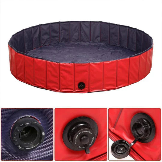 Foldable Dog Pool for Garden and Outdoors