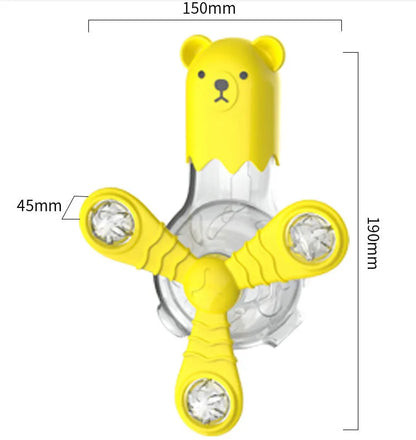 Interactive Pet Toys – Bear-Shaped Food Dispenser with Rotating Arms