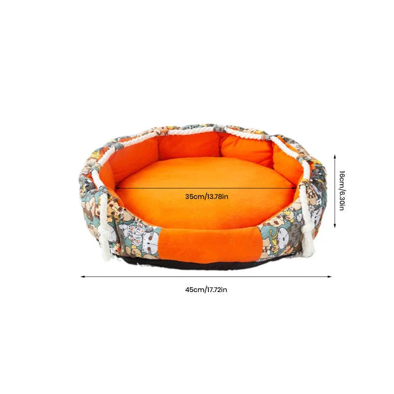 Durable Dog Bed with Pocket Function and Cauterizing Rope