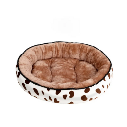 Polka Dot Dog Bed for Comfortable Resting Breaks