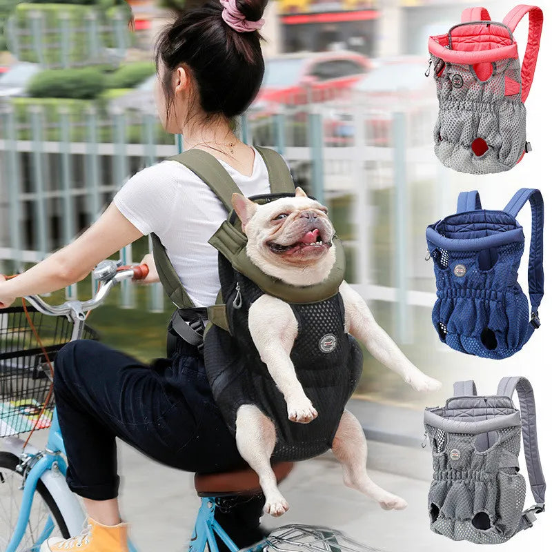 Portable Dog Backpack - Comfortable and Breathable for Pets