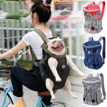 Portable Dog Backpack - Comfortable and Breathable for Pets