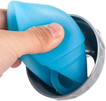 Portable Pet Water Bottle with Built-In Bowl and Carabiner