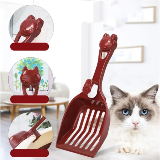 Cat Litter Scoop with Cat Head Design – Practical Scoop for Cat Litter