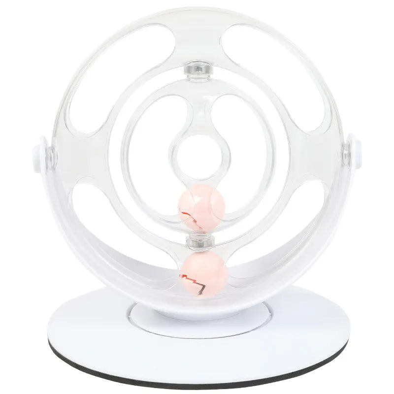 Interactive Cat Toy with Rotating Balls and 360° Movement