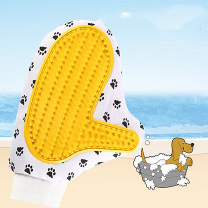 Pet Grooming Glove for Dogs and Cats - Soft Bristle Massage Glove
