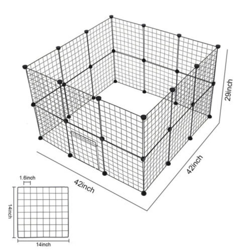 Wire Dog Pens – Flexible Dog Playpen with Door for Pets