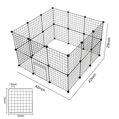 Wire Dog Pens – Flexible Dog Playpen with Door for Pets