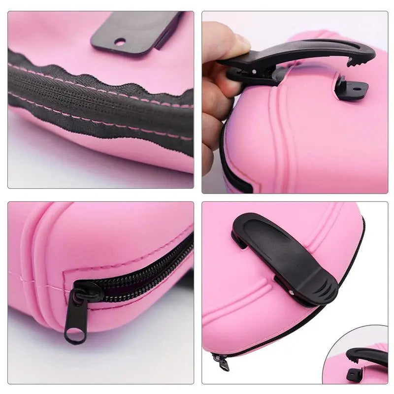 Pop-It Keychain with Zipper - Stress Relief Toy and Storage Bag