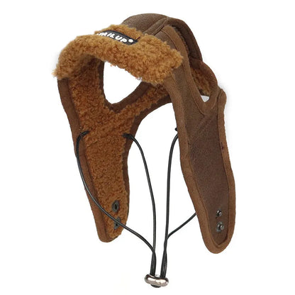 Winter Leather Ear Muffs with Soft Lining